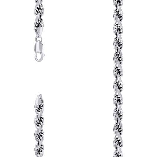 925 Silver Solid Rope Chain 7mm