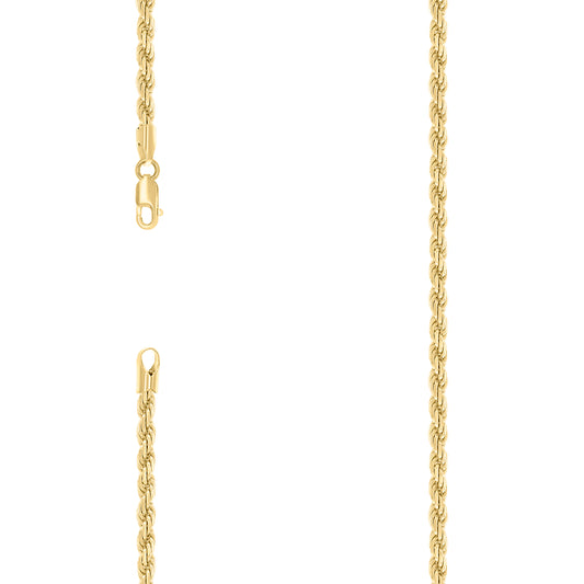 925 Silver Solid Rope Chain 4mm