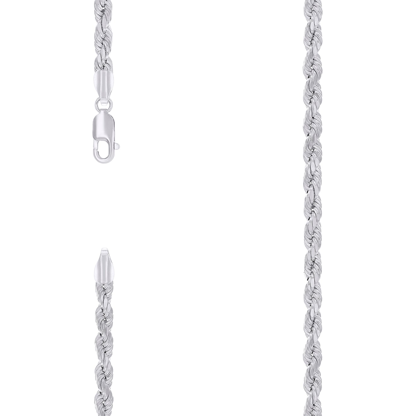 925 Silver Hollow Rope Chain 4.8mm