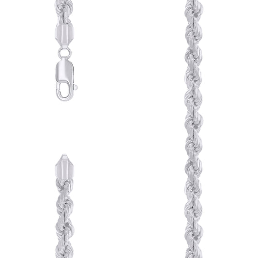 925 Silver Hollow Rope Chain 5.3mm