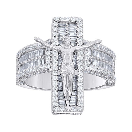 925 Sterling Silver Cz Ring S9