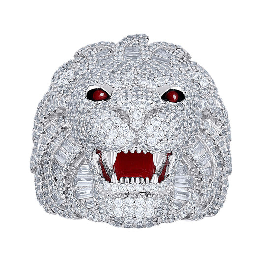 925 Sterling Silver Cz Ring S9