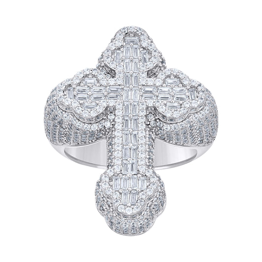 925 Sterling Silver Cz Ring S9
