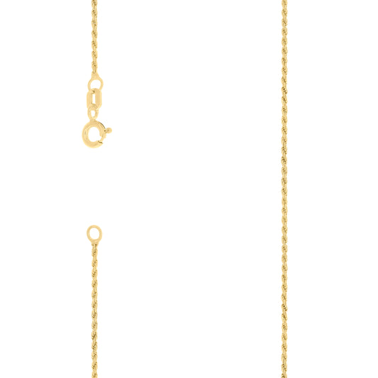 925 Silver Solid Rope Chain 0.5mm
