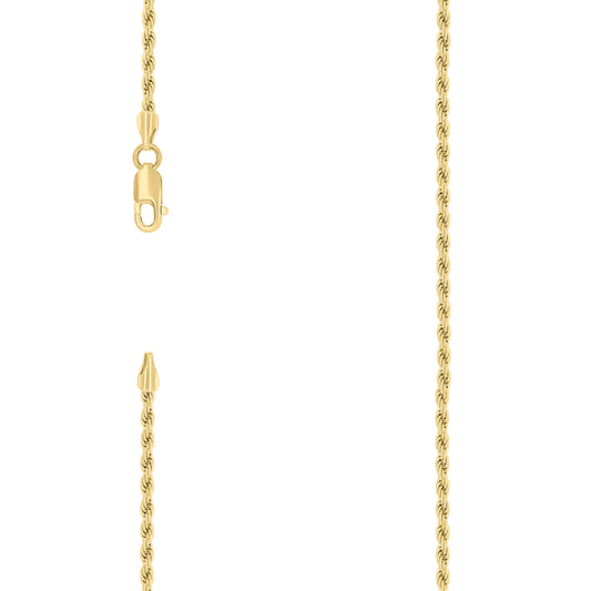 925 Silver Solid Rope Chain 2mm