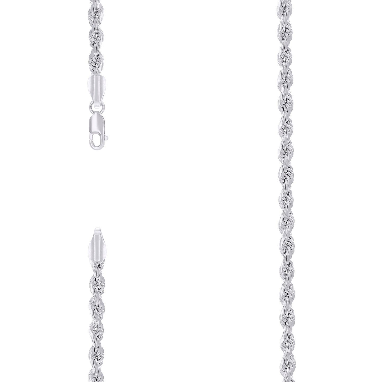 925 Silver Hollow Rope Chain 3mm