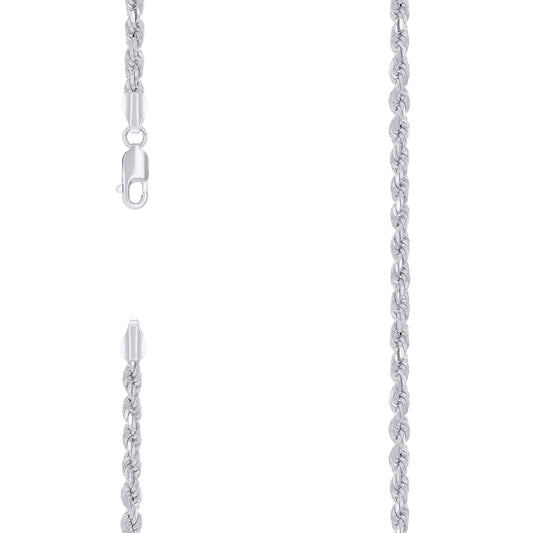 925 Silver Hollow Rope Chain 3.5mm