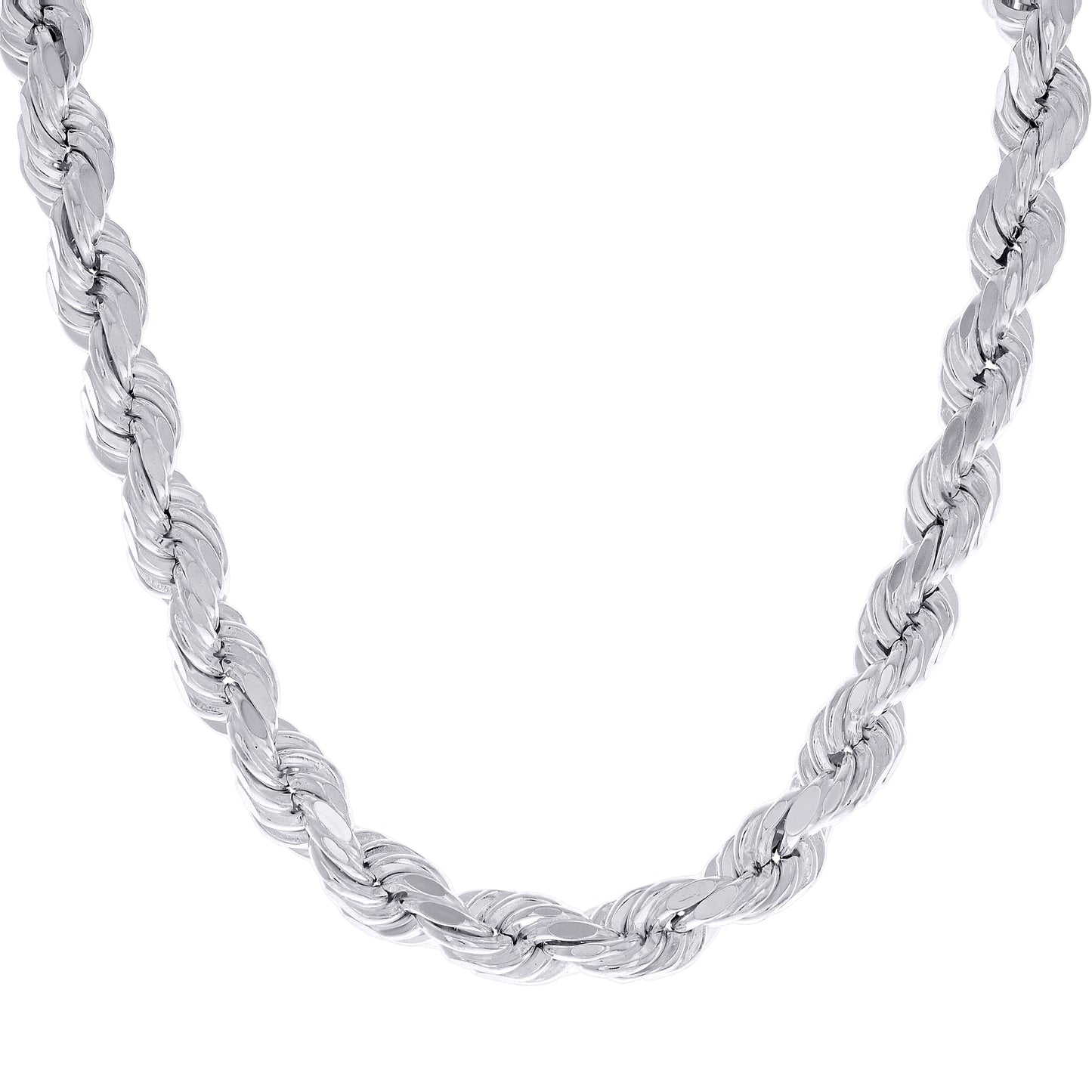 925 Silver Hollow Rope Chain 10mm