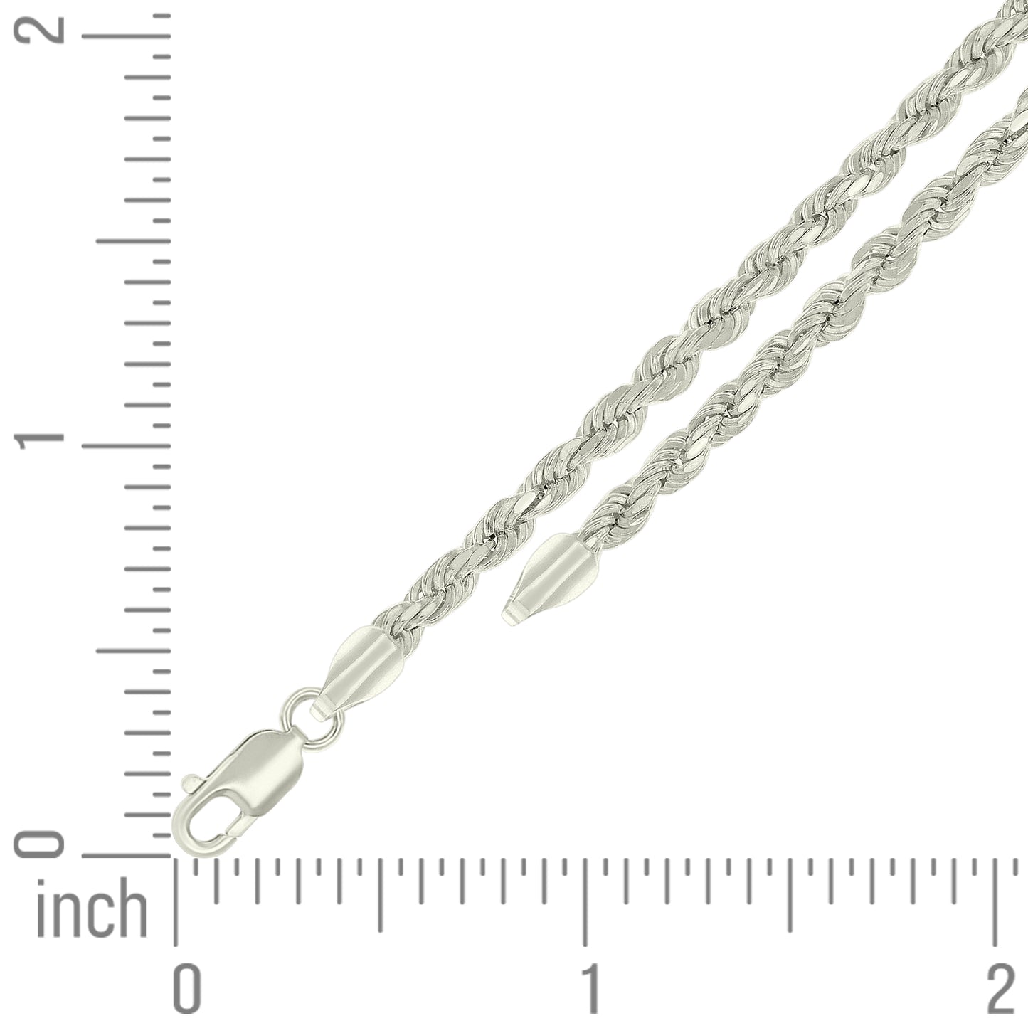 925 Silver Hollow Rope Chain 3.5mm