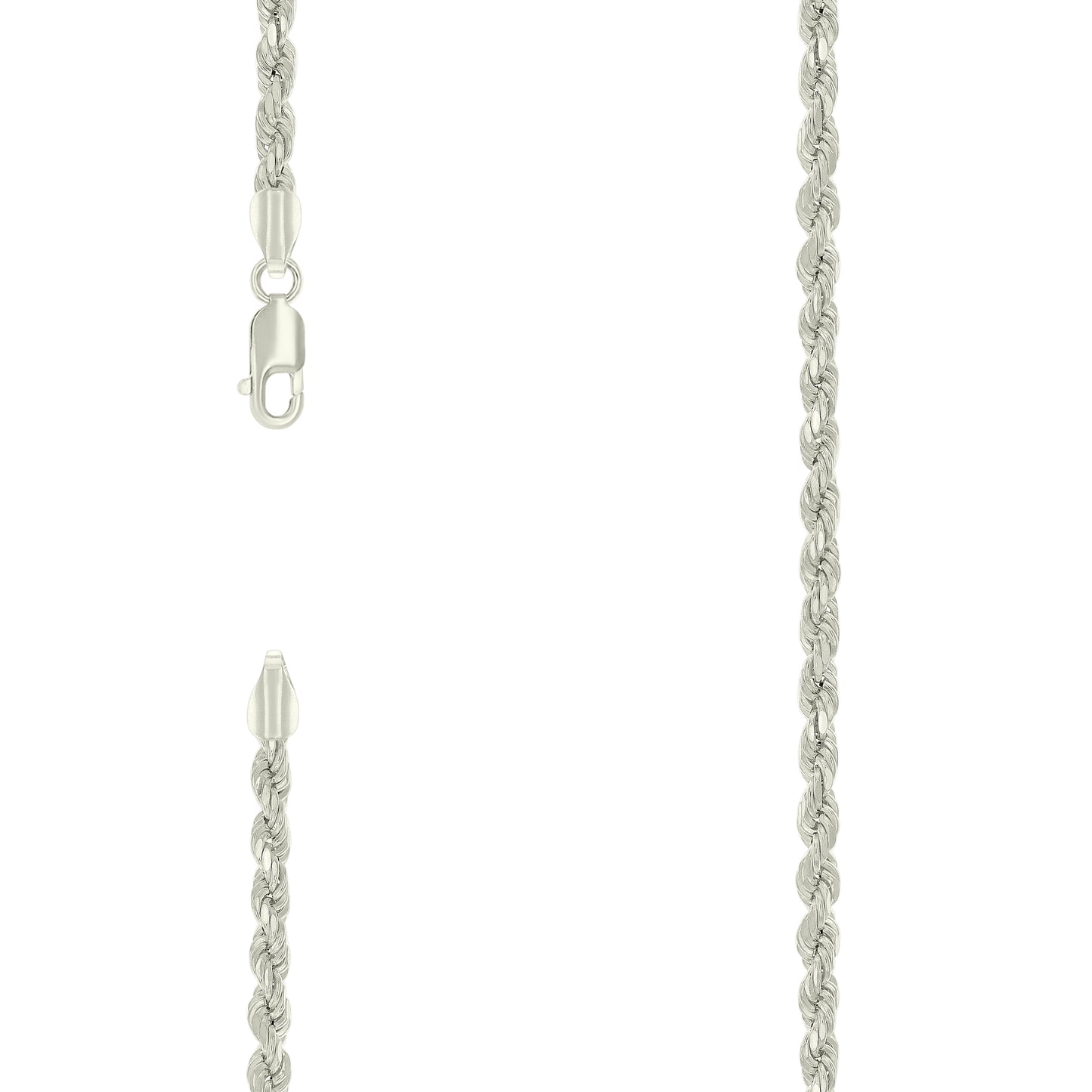 925 Silver Hollow Rope Chain 3.5mm