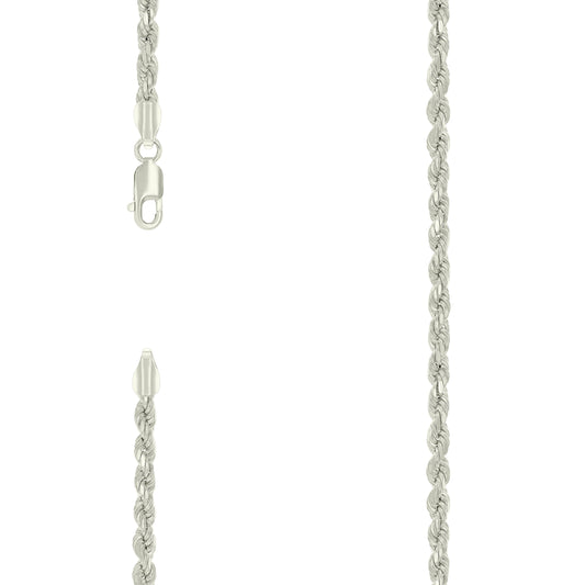 925 Silver Hollow Rope Chain 3.5mm