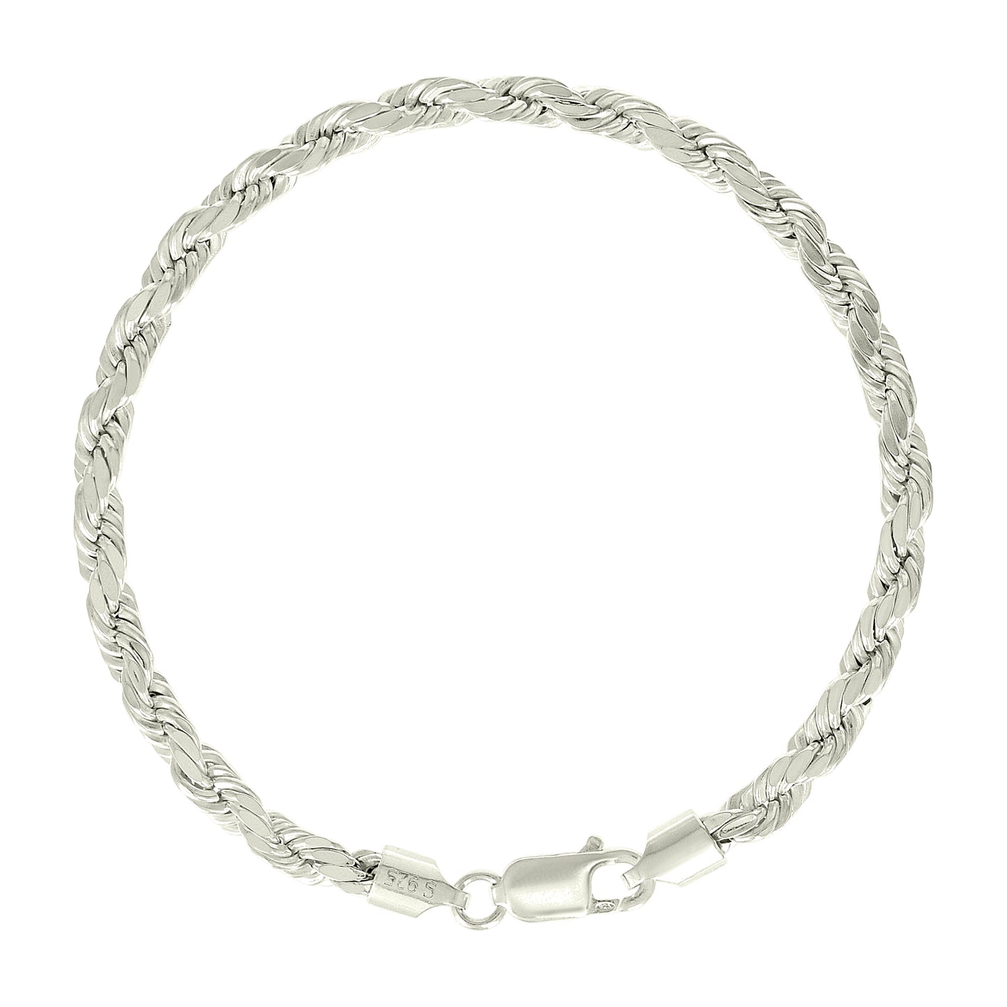 925 Silver Hollow Rope Chain 4.8mm