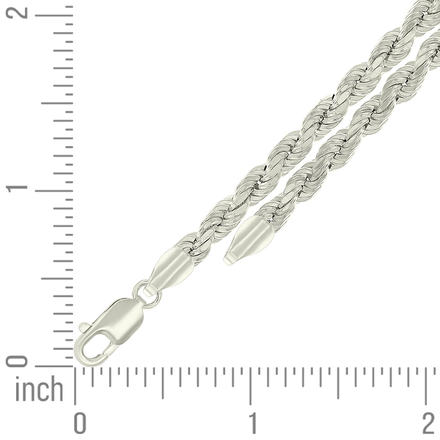 925 Silver Hollow Rope Chain 4.8mm