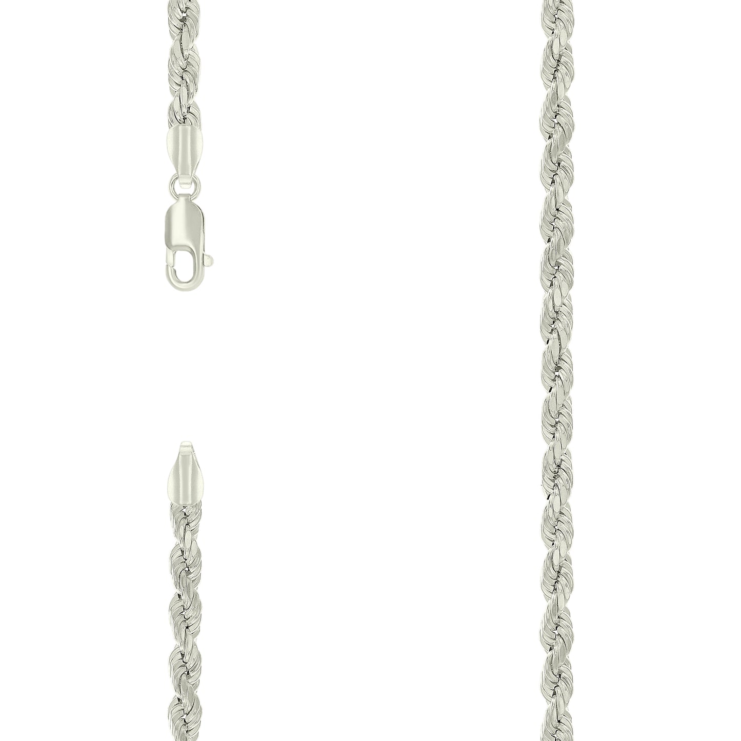 925 Silver Hollow Rope Chain 4.8mm