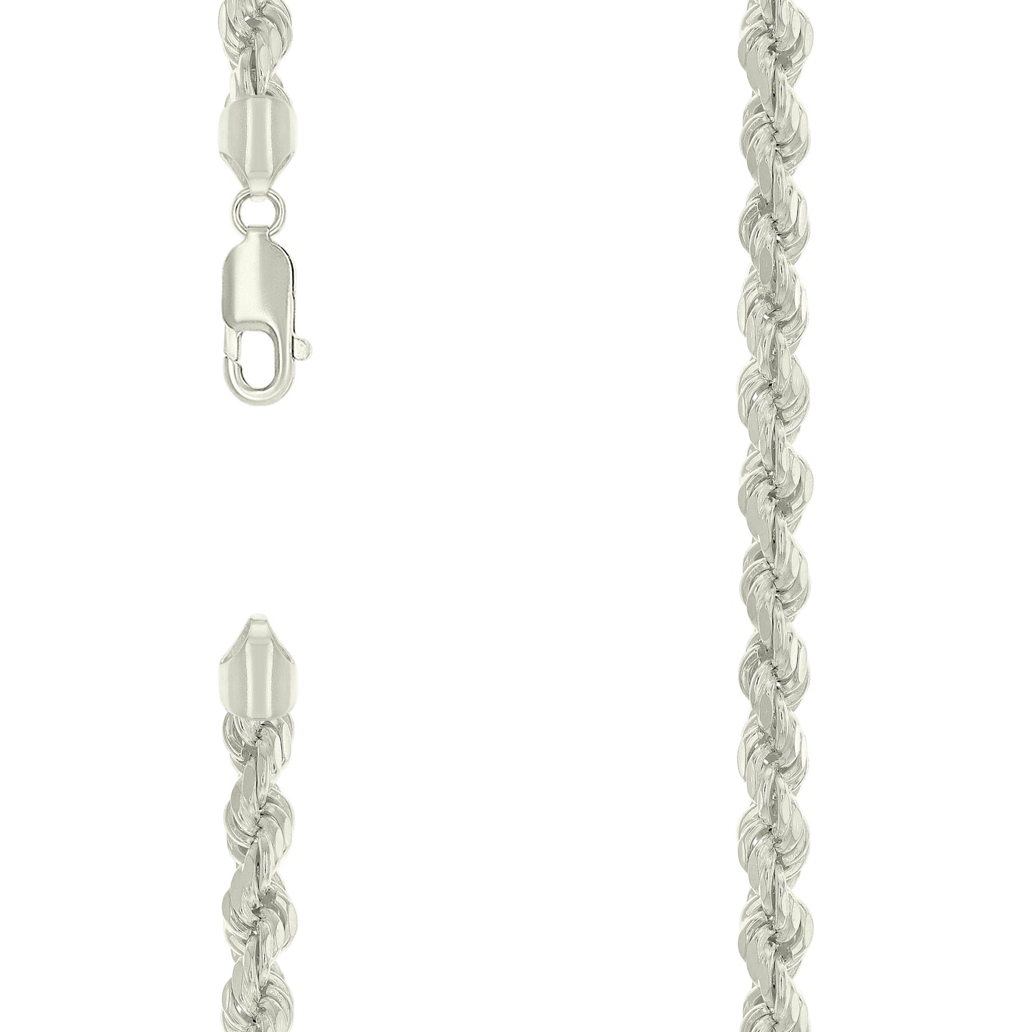 925 Silver Hollow Rope Chain 5.3mm