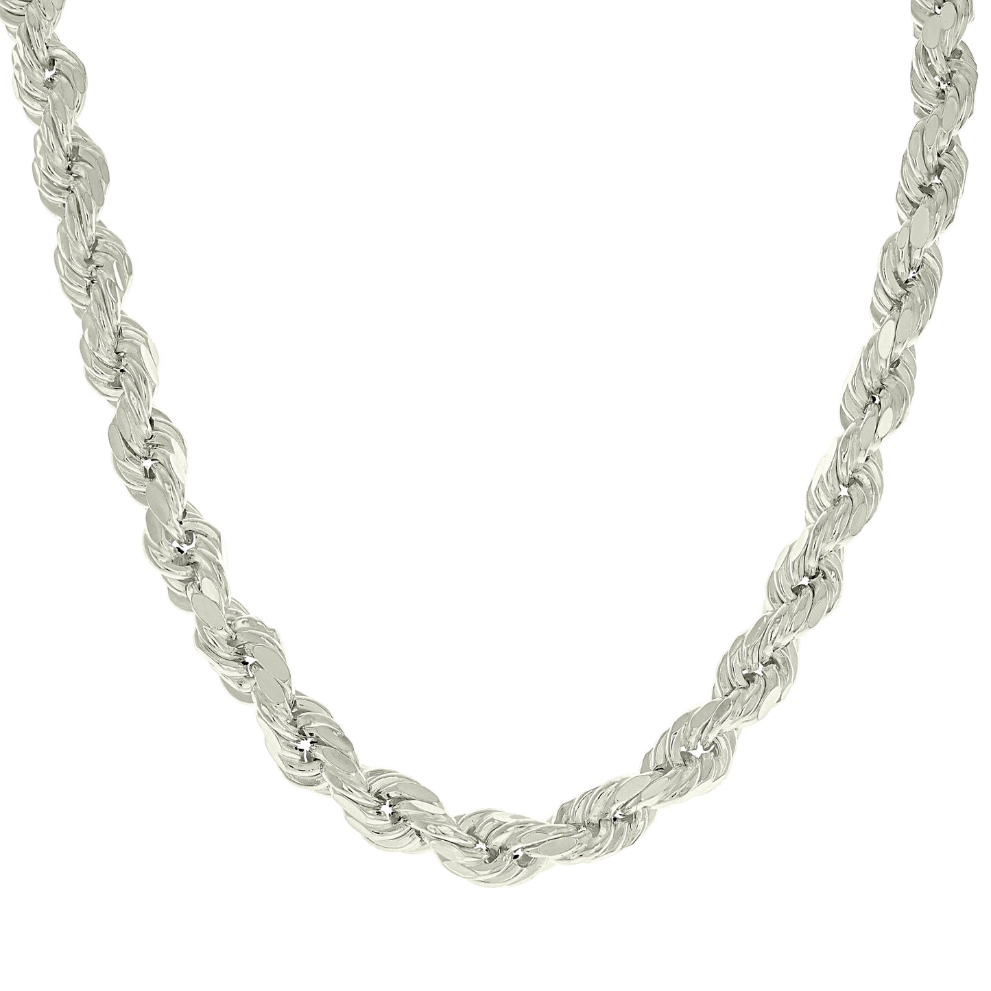 925 Silver Hollow Rope Chain 7.5mm
