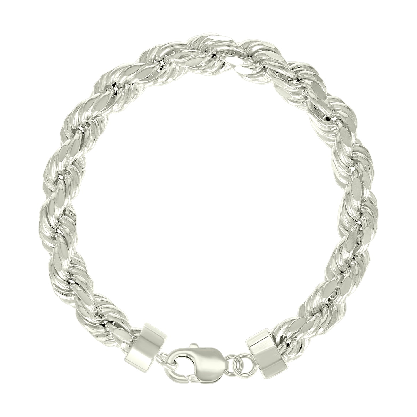 925 Silver Hollow Rope Chain 8.2mm