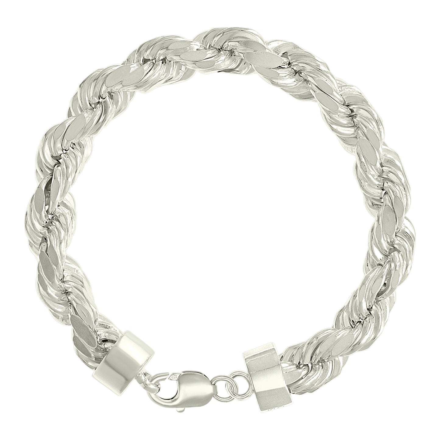 925 Silver Hollow Rope Chain 11mm