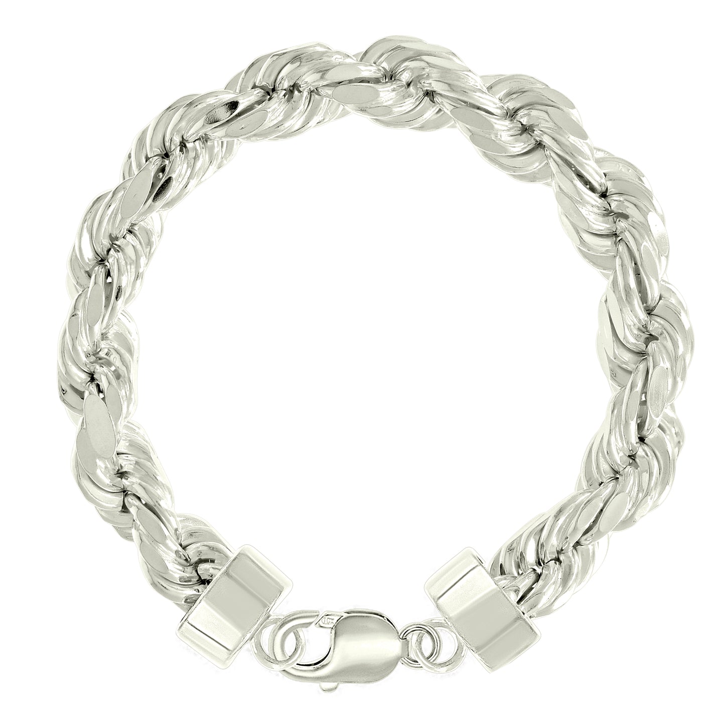 925 Silver Hollow Rope Chain 12mm