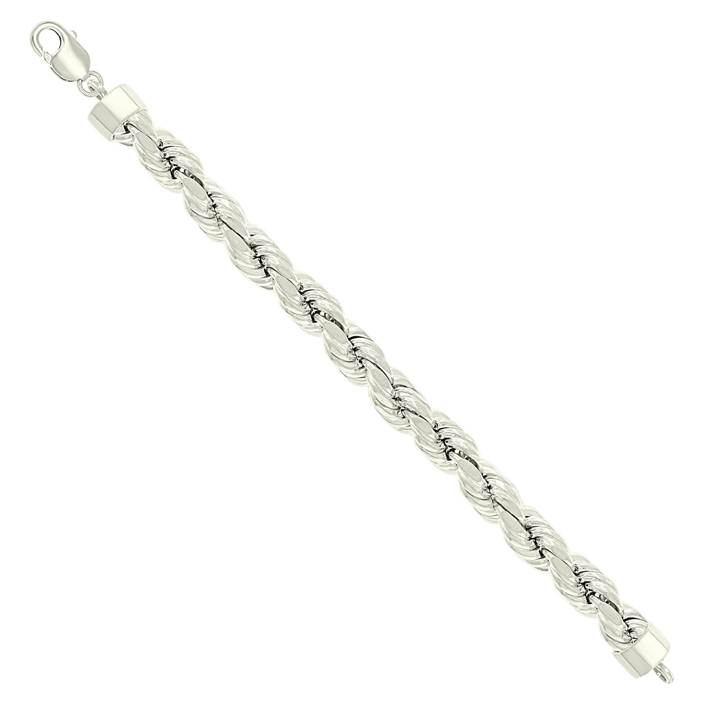 925 Silver Hollow Rope Chain 12mm