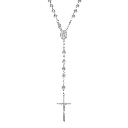 925 Sterling Silver Rosary 6mm