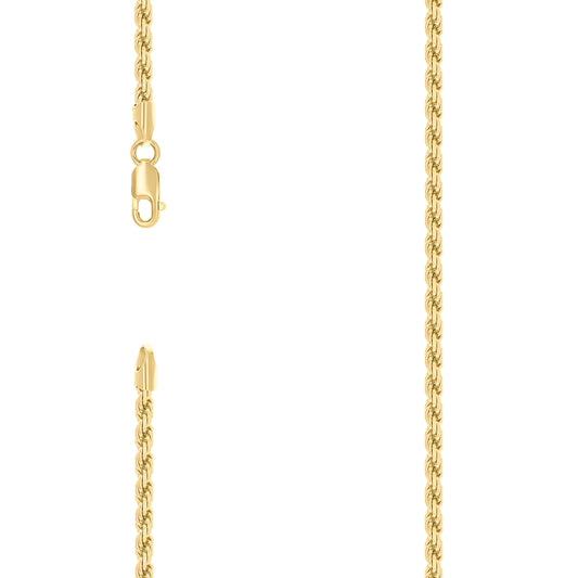 925 Silver Hollow Rope Chain 3mm
