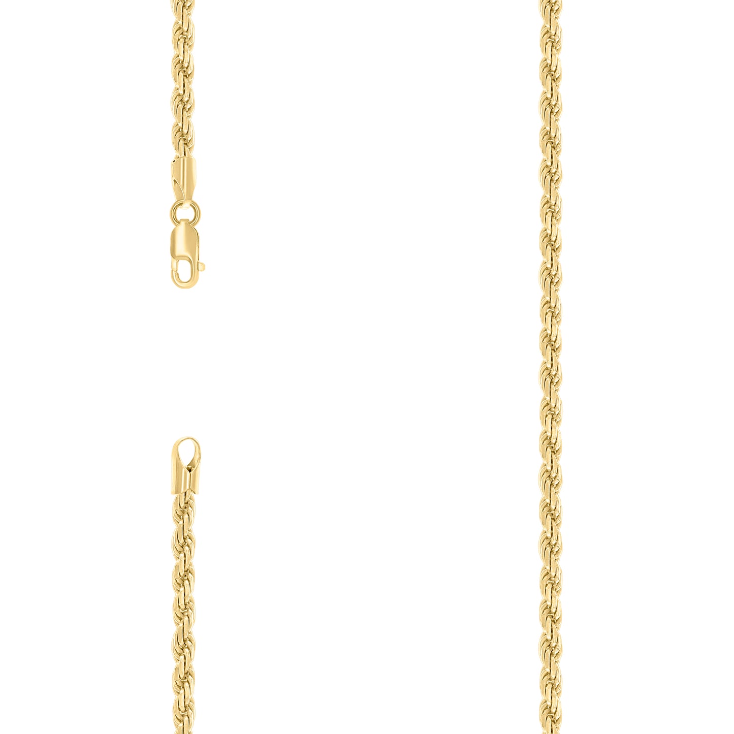 925 Silver Hollow Rope Chain 4mm