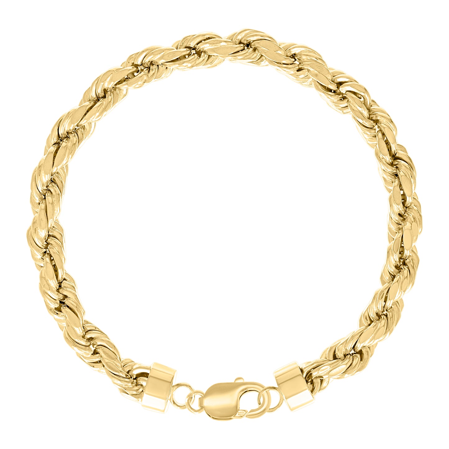 925 Silver Hollow Rope Chain 7.5mm