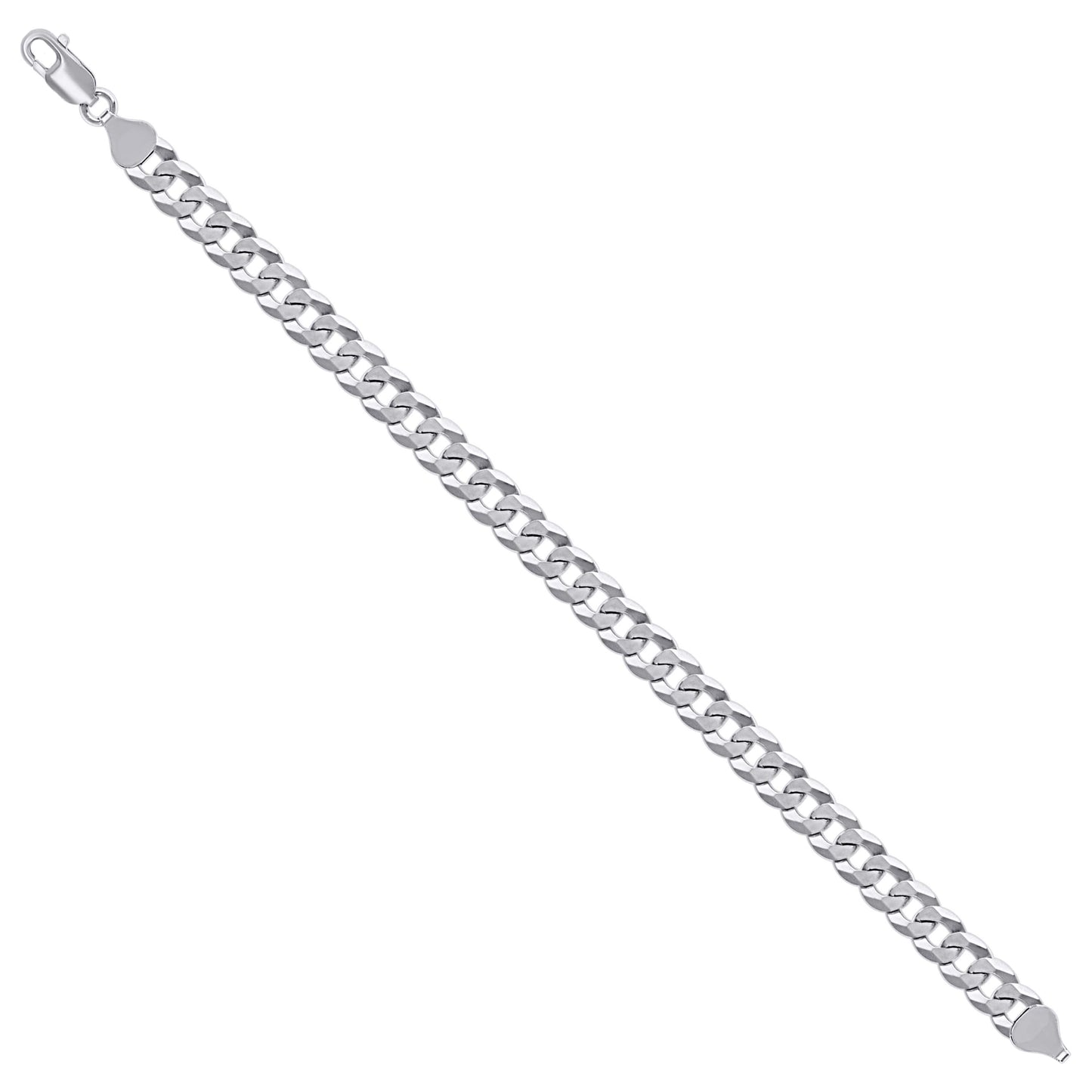 925 Silver Solid Super Flat Cuban Chain 7.2mm