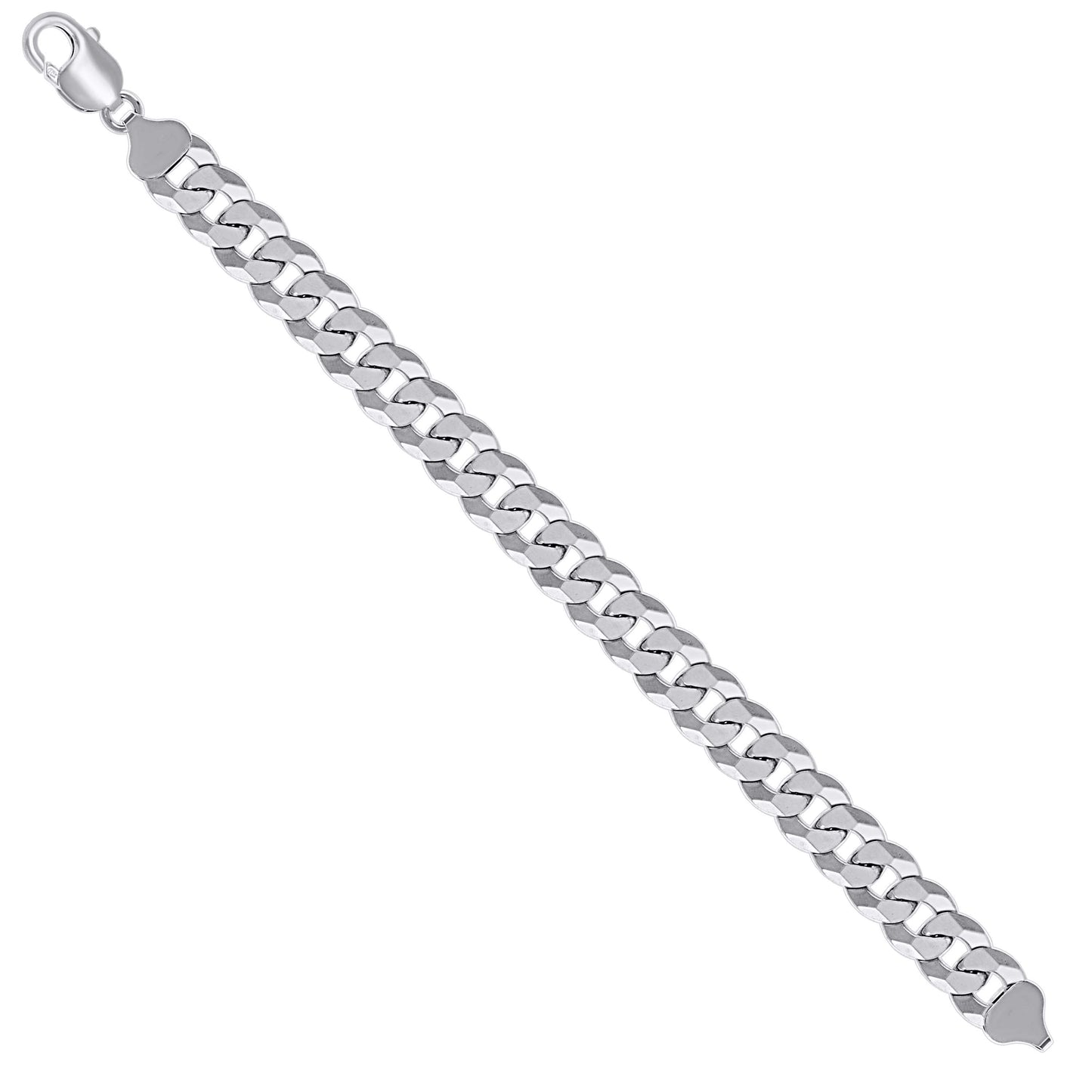 925 Silver Solid Super Flat Cuban Chain 10.8M