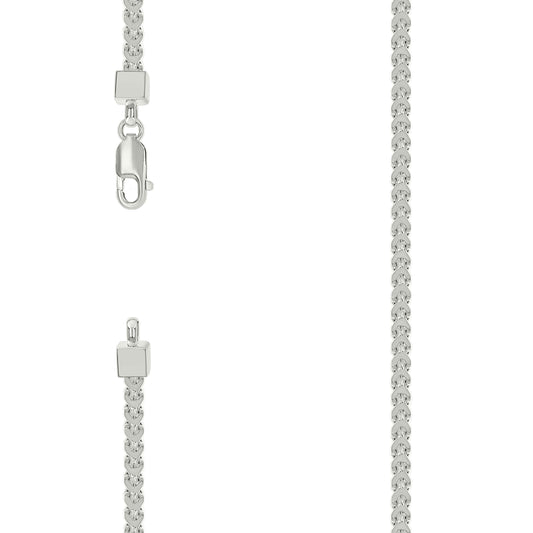 925 Silver Hollow Franco Chain Silver 3mm