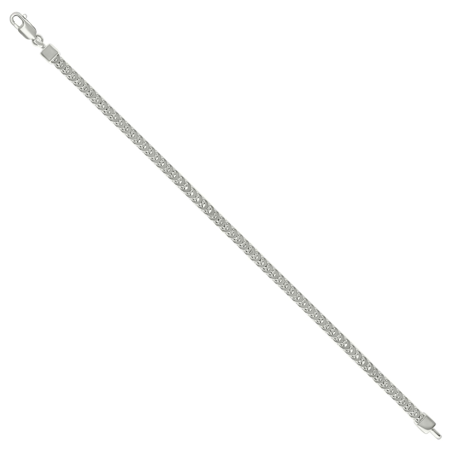 925 Silver Hollow Franco Chain Silver 3.5mm
