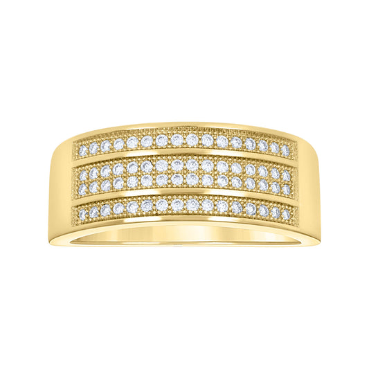 14Kt Gold Moissanite Ring S9