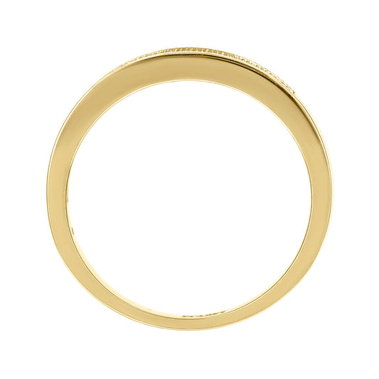 14Kt Gold Moissanite Ring S9
