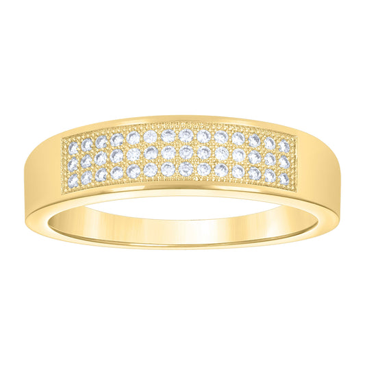14Kt Gold Moissanite Ring S9