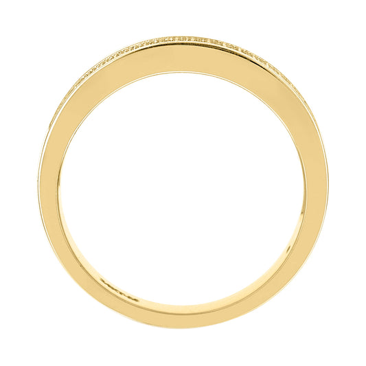 14Kt Gold Moissanite Ring S9