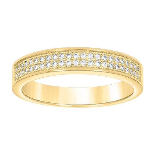 14Kt Gold Moissanite Ring S9