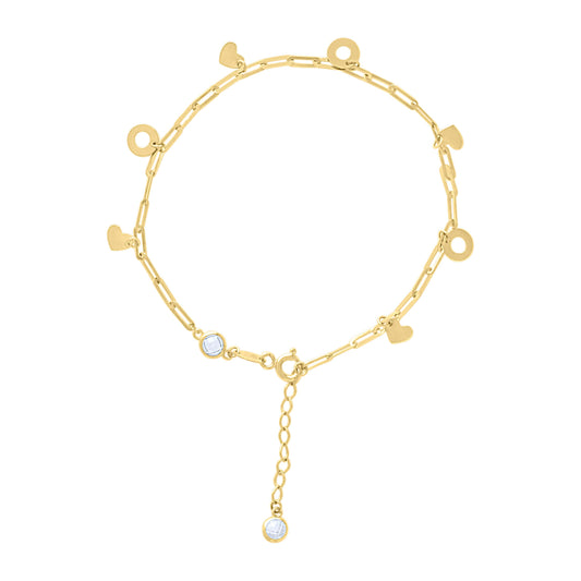 10Kt Gold Bracelet 8" (7"+1")