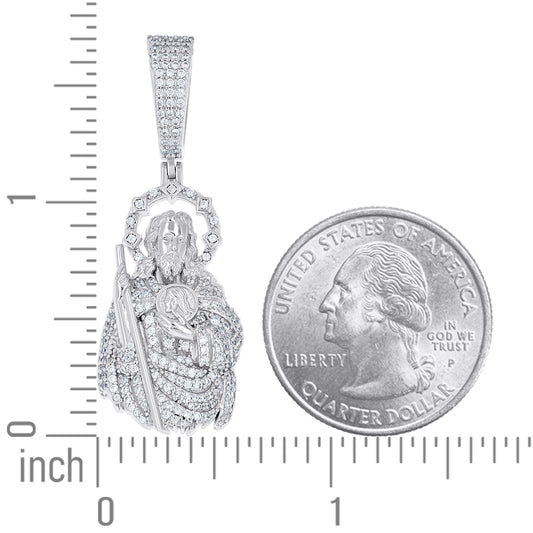 925 Sterling Silver Moissanite Pendant