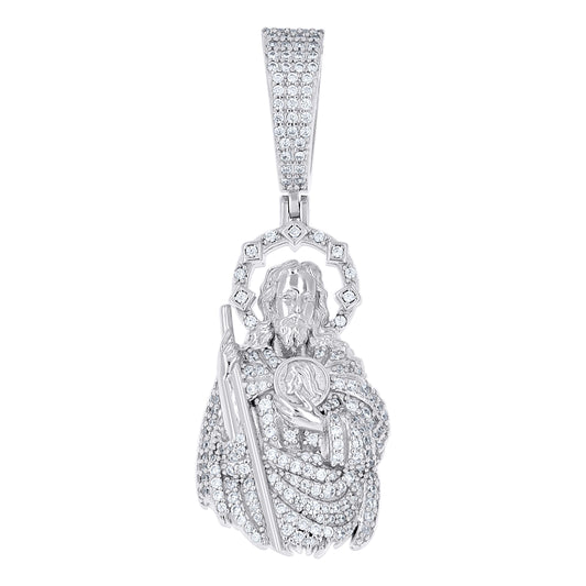925 Sterling Silver Moissanite Pendant