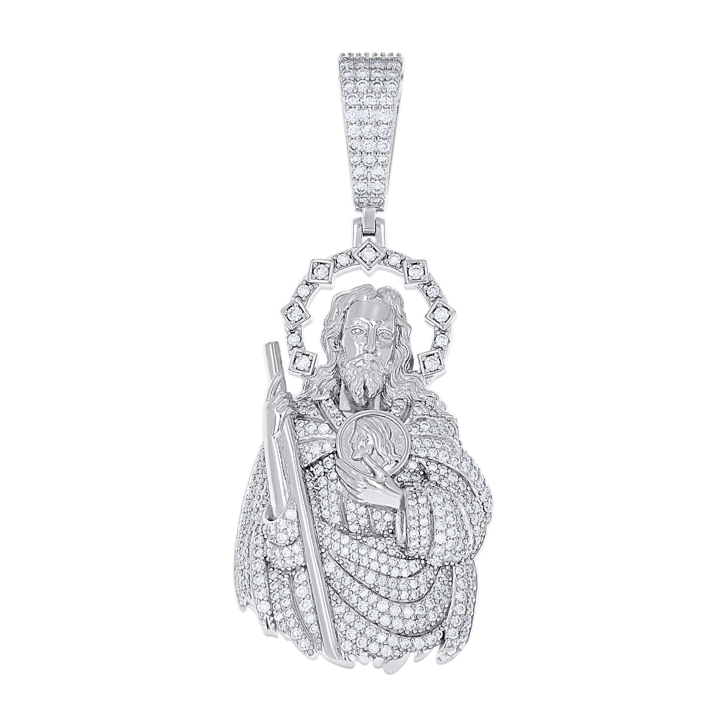 925 Sterling Silver Moissanite Pendant