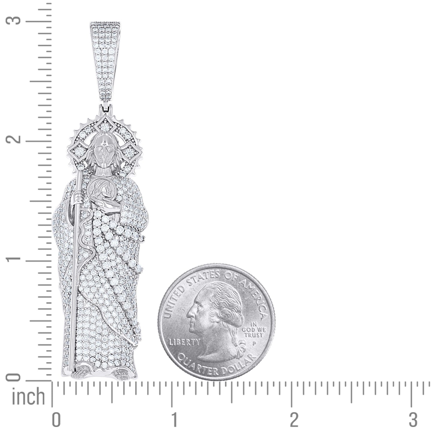 925 Sterling Silver Moissanite Pendant