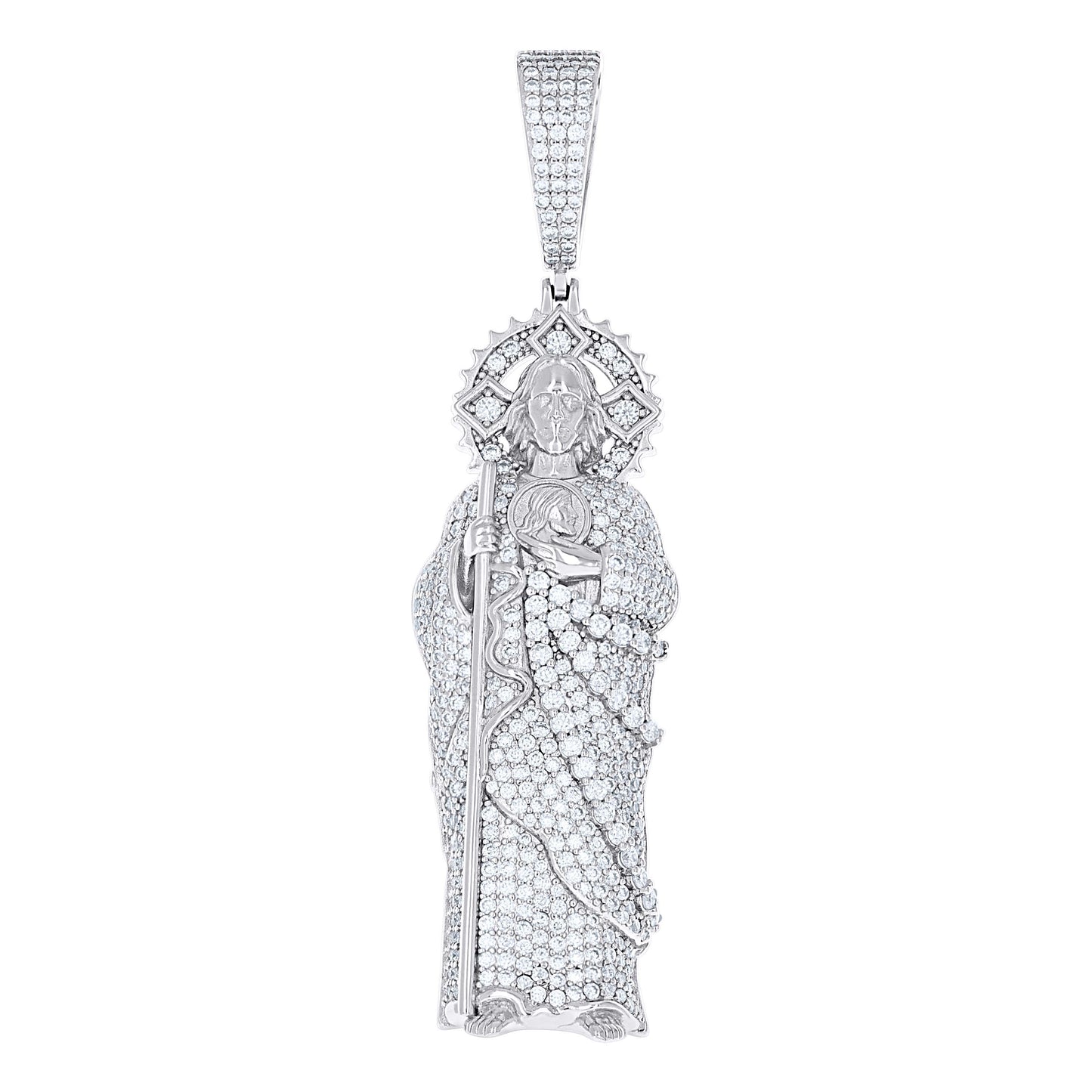925 Sterling Silver Moissanite Pendant