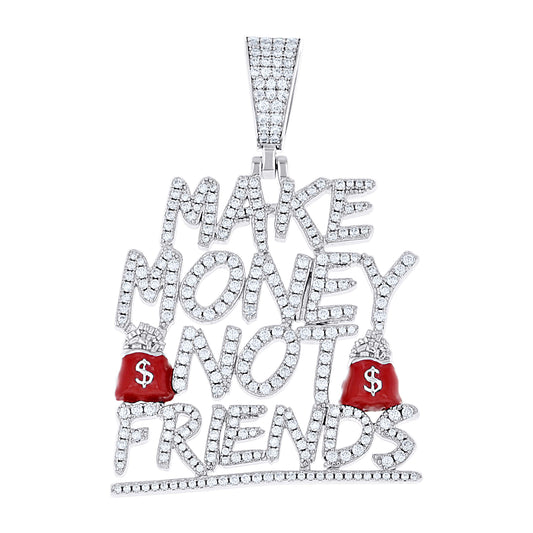 925 Sterling Silver Moissanite Pendant