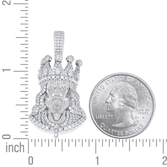 925 Sterling Silver Moissanite Pendant