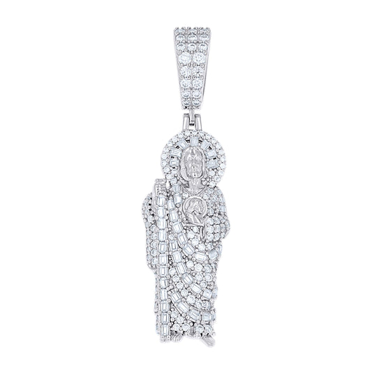925 Sterling Silver Moissanite Pendant