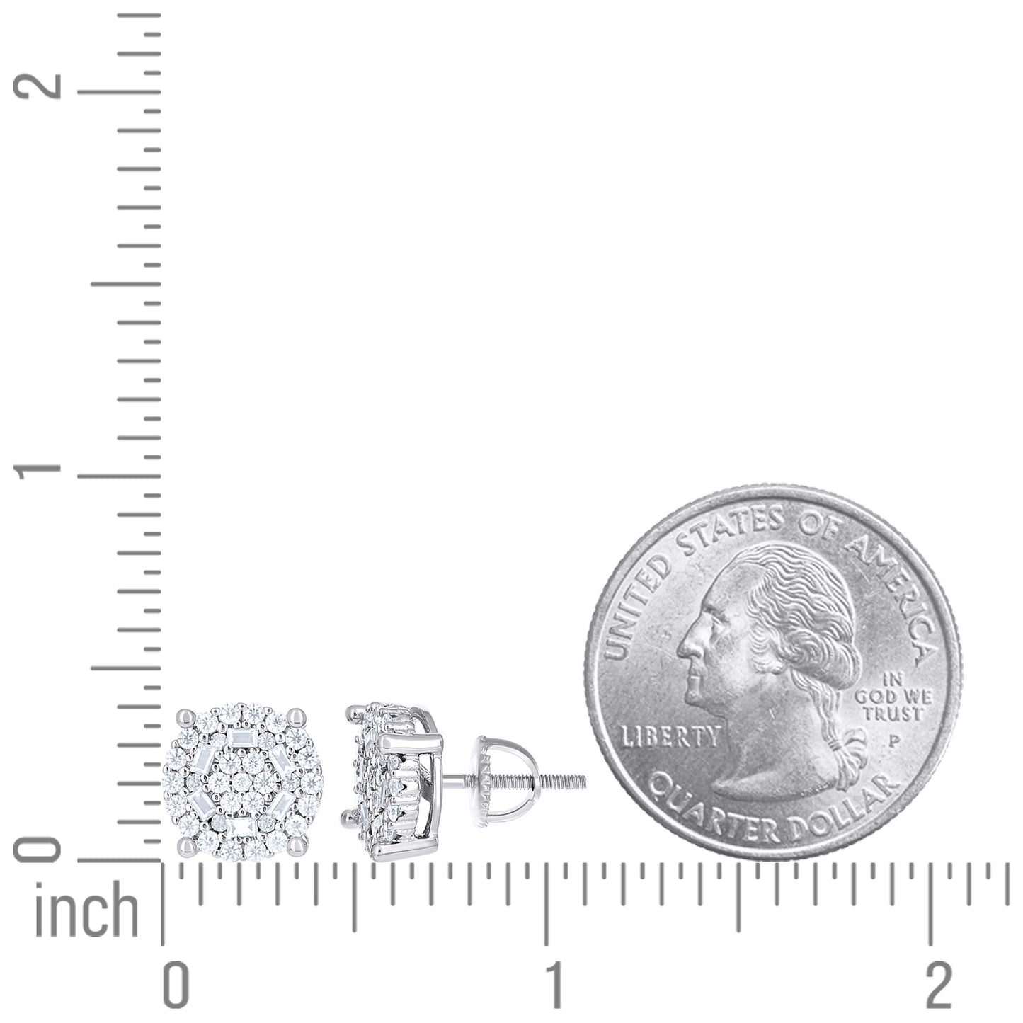 925 Sterling Silver Moissanite Earring