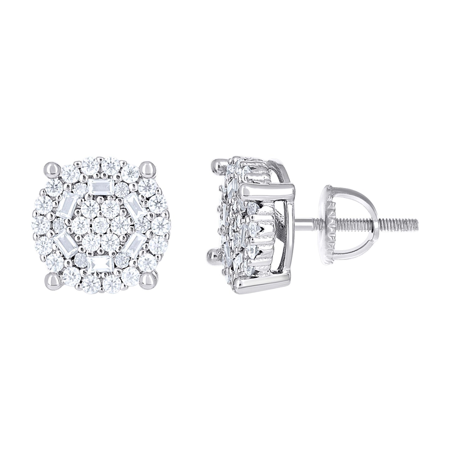 925 Sterling Silver Moissanite Earring