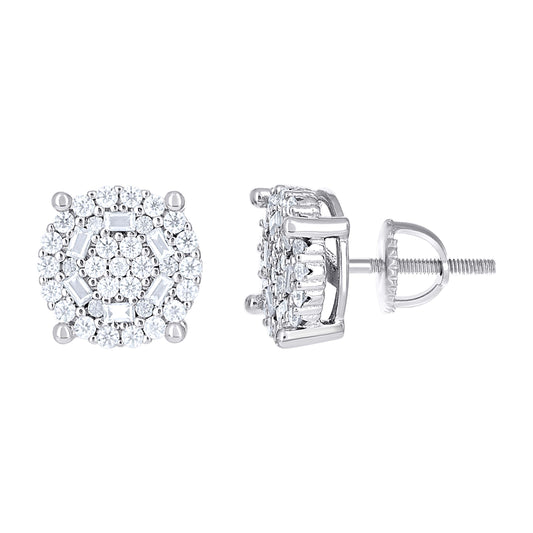 925 Sterling Silver Moissanite Earring
