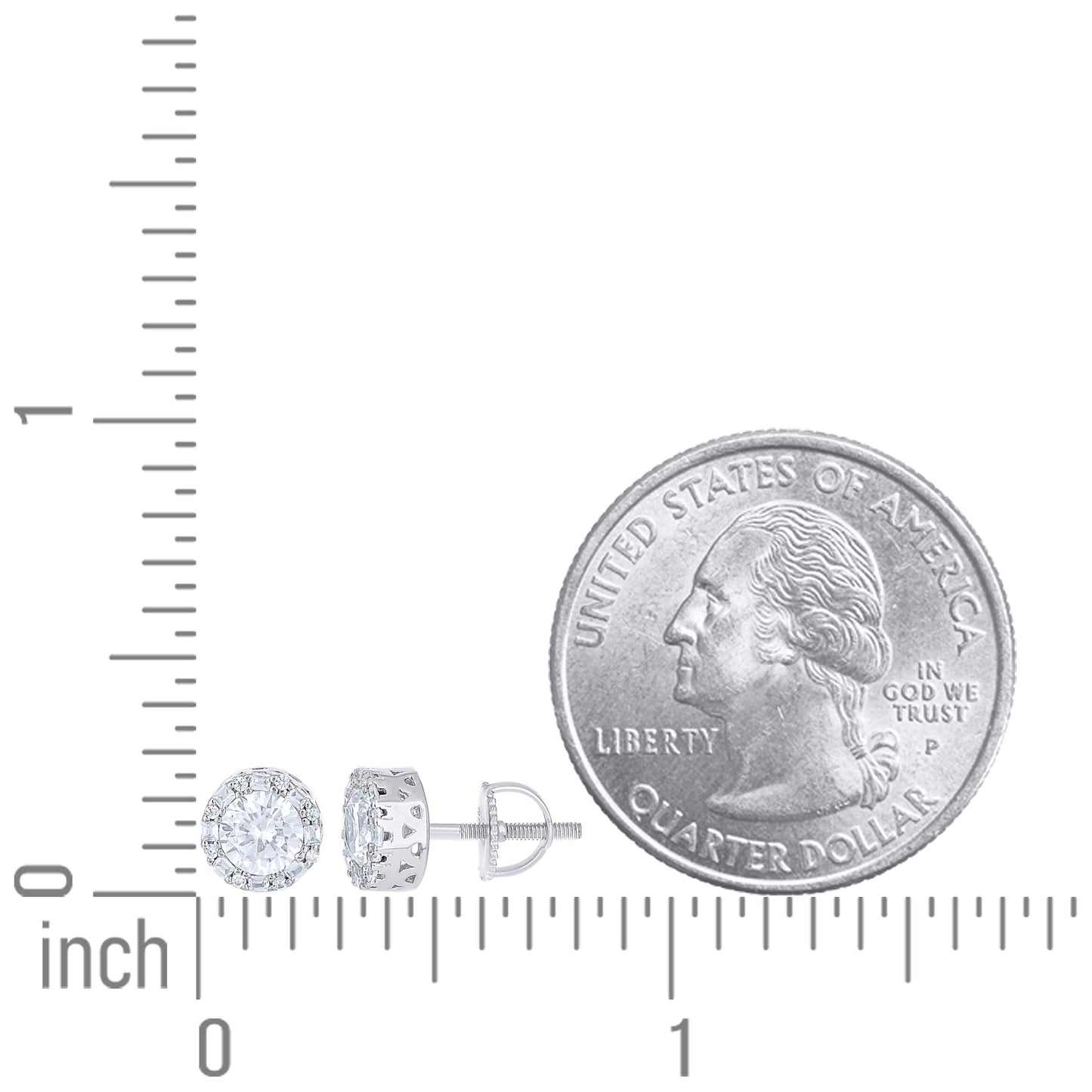 925 Sterling Silver Moissanite Earring